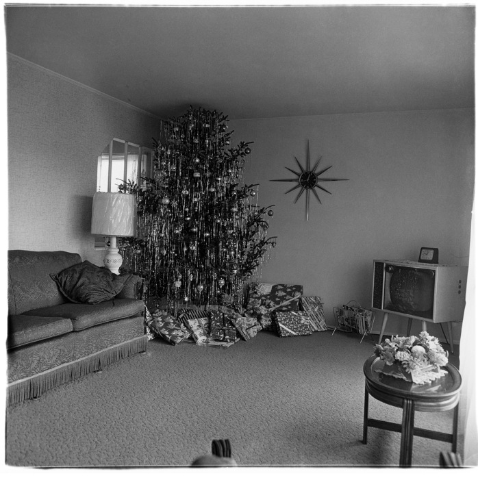 Diane Arbus, Xmas tree in a living room, Levittown, L.I., 1963 - © Image is copyright of the respective owners, assignees or others